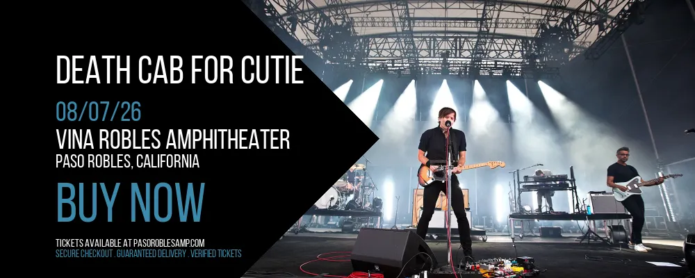 Death Cab for Cutie at Vina Robles Amphitheater